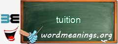 WordMeaning blackboard for tuition